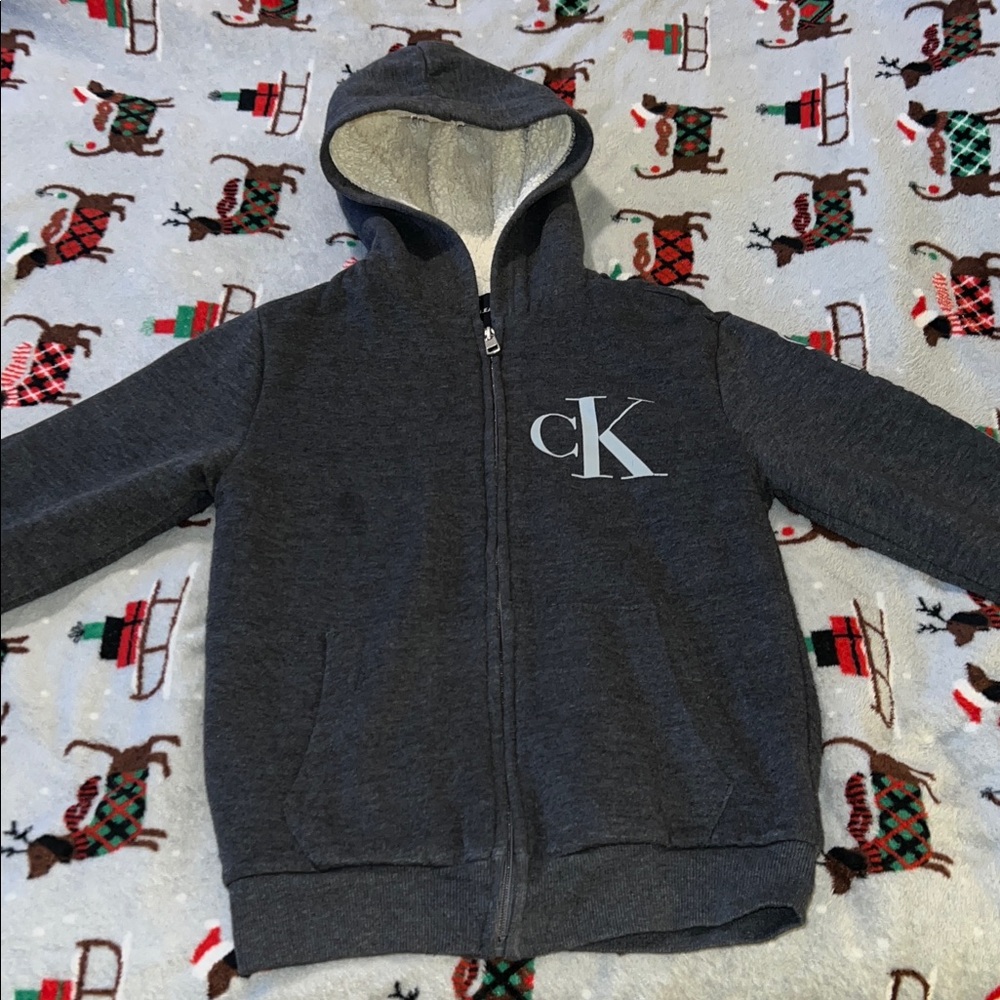 Calvin Klein Charcoal Kids Hoodie